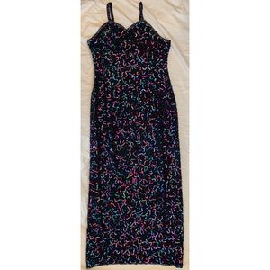 VINTAGE Mark and John by Gopal Silk Sequin Gown